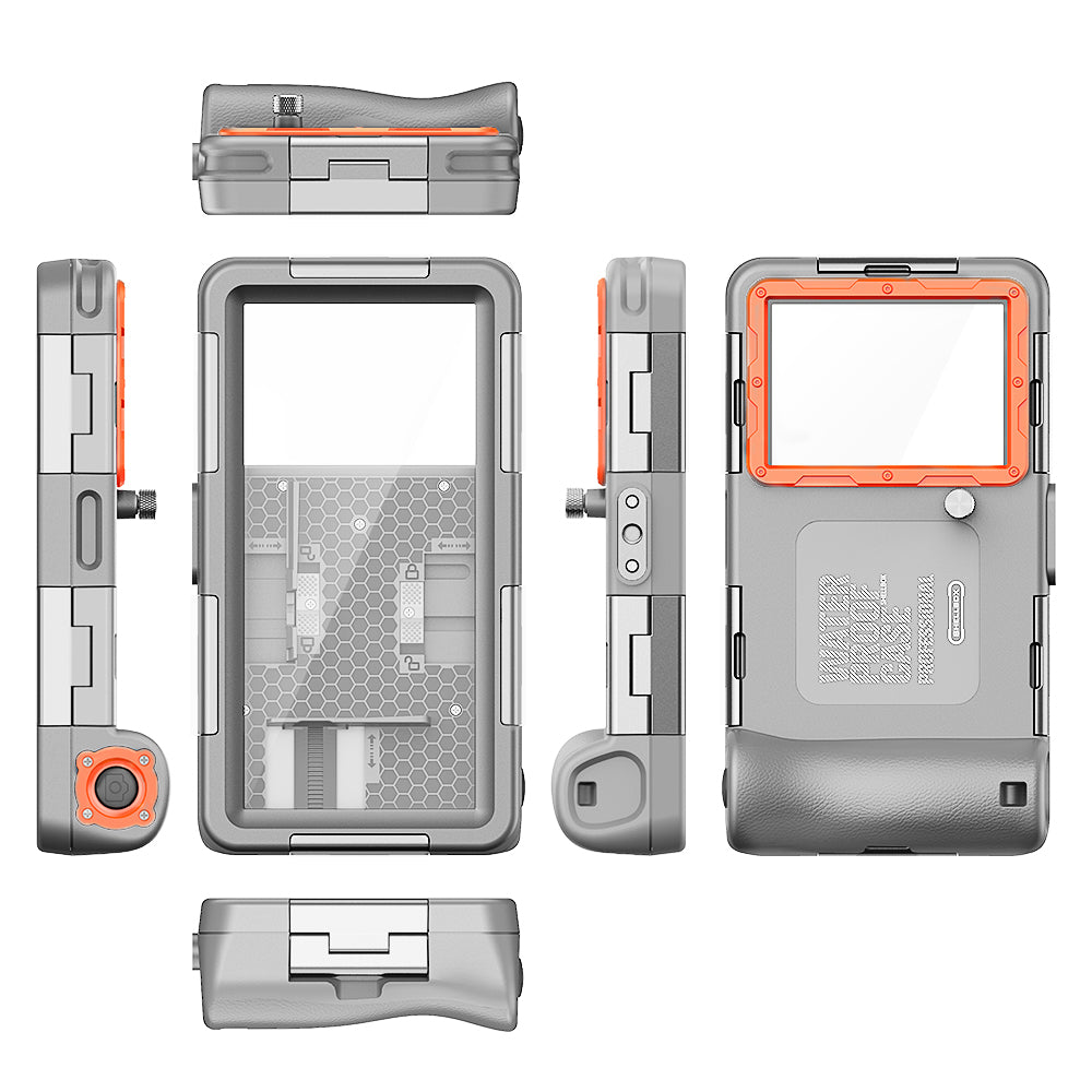 SHELLBOX 15M Underwater IPX8 Waterproof Diving Case for iPhone 14 Series 13 Series 12 Series Full Body Phone Shell II with Anti-lost Rope SHELLBOX 15M Underwater IPX8 Waterproof Diving Case for iPhone 14 Series 13 Series 12 Series Full Body Phone Shell II with Anti-lost Rope